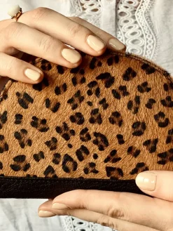 Leportefeuille Manon Leopard - Noir