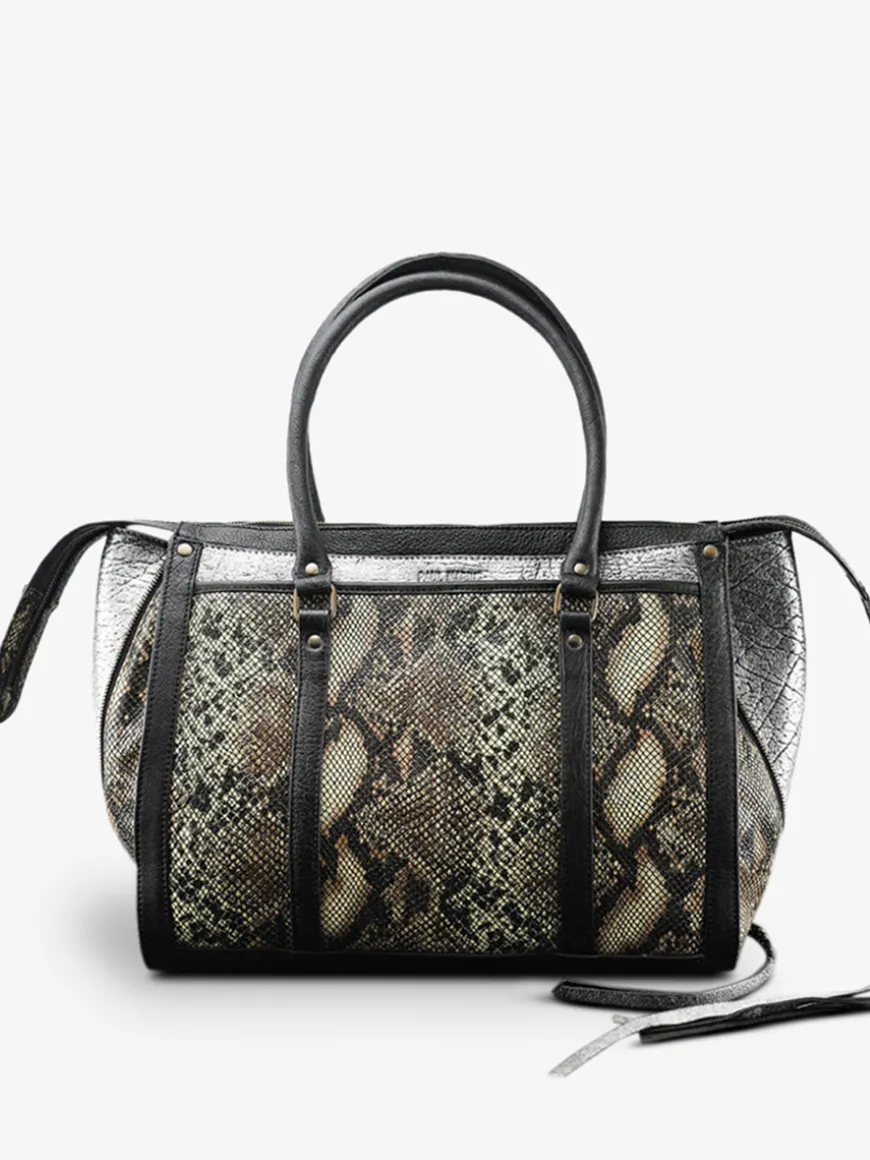 Lerive Droite - L - Python - Argente / Noir